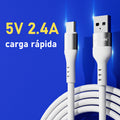 Cable para carga L401 USB-C Cable 2.4A 1M White USB 3.0 UWINN