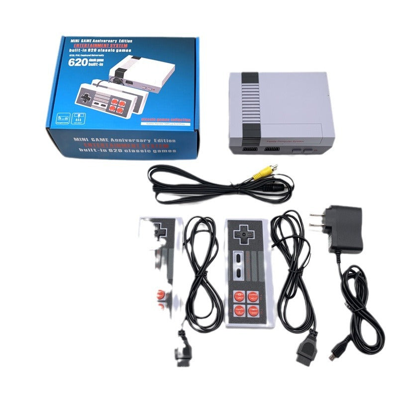 Consola simulador de Nintendo NES Game Console 8-bit Nostalgic 80 S Retro FC NES 620 TV Mini Game Host
